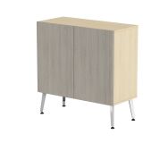 Rangement bas Teni pied métal 2 portes battantes hauteur 101 cm