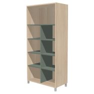 Rangement sans portes Identité tablettes  largeur 80 cm - Manutan Expert(2)