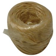 Raphia synthetique beige pelote 100gr 40m env. cavalier