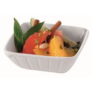 Ravier carré en porcelaine 25cl blanc-S'Food