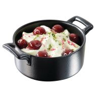 Ravier rond en porcelaine ø9,4 cm 15cl noir-Belle Cuisine-Revol