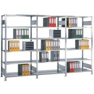 Rayonnage Aristo-Clip - Profondeur 600 mm - Double accès - Schulte