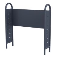 Rayonnage Dioné simple face initial 1,90m sans tablettes, bleu gris