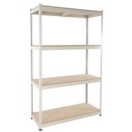 Rayonnage Manutan Rapid 1 2440x1525x610 4 tablettes agglo époxy gris