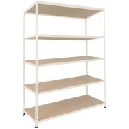 Rayonnage Manutan Rapid 2 1830x1220x380 Gris 5 niveaux