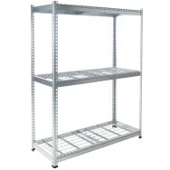 Rayonnage Rapid 1 1980x1525x610 3 tab grillagée zingué