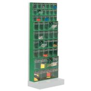 Rayonnage avec bacs inclinables Madia - Hauteur 150 cm - 9 rangées