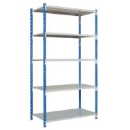 Rayonnage départ plein tôlé Combi-Flip 1250x2000x700 mm Bleu