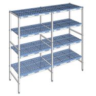 Rayonnage en ligne 4 niveaux L.203.2 x P.50 x H.175cm