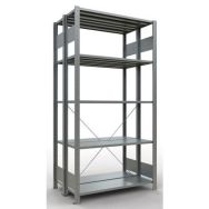 Rayonnage léger Easy-Fix -Double face - Finition galva - Schulte