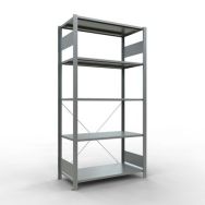 Rayonnage léger Easy-Fix - Simple face- H2000 mm - galvanisé - Schulte