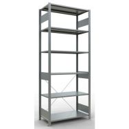 Rayonnage léger Easy-Fix - Simple face- H2500 mm - galvanisé - Schulte