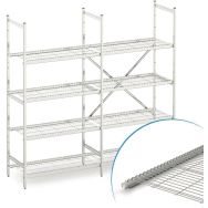 Rayonnage médical inox Norme 5 - Clayette fil - Hupfer