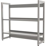 Rayonnage simple face initial sur pieds, structure tube 0,90m Ellipse