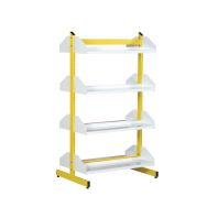 Rayonnage tablette droite,double face complémentaire Zédia, 2,07 m,jaune RAL1023