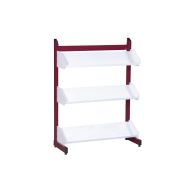 Rayonnage tablette droite,simple face initial Zédia, 1,60 m, rouge RAL 3000