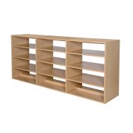 Rayonnage tablettes droites, double face complémentaire Nigéria, hauteur 1,58 m