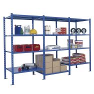 Rayonnage universel tablette tôlée élément départ prof.80 cm  L.137cm MANORGA