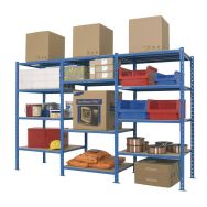 Rayonnage universel tablette tubulaire élément départ prof.80cm  L.137cm MANORGA
