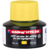 Recharge 25 ml pour surligneur jaune Ecoline EDDING
