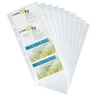 Recharge pochettes classeur p/cartes de visite - A5 - Transparent