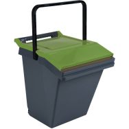 Récipient de séparation des déchets Easytech 40 L vert/noir
