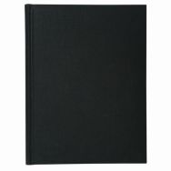 Registre 29,7x21cm 5x5 folioté 200 pages-Noir toilé
