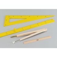 Règle à tableau bois 100 cm laquée