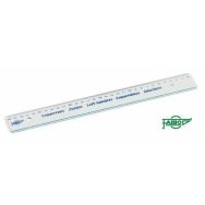 Règle cristal anti-tache spécial gaucher 30 cm