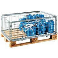 Rehausse-palette fil d'acier zingué - Pliante