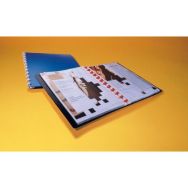 Reliure plastique à anneaux 20 pochettes polypropylène A4