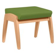Repose-jambes Realty coussin ginkgo amande - structure hêtre naturel