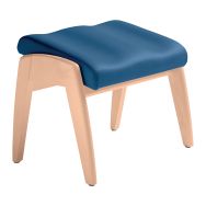 Repose-jambes inclinable Grand Large ginkgo pétrole stru hêtre bouleau