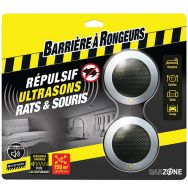 Répulsif ultra son rats et souris blister de 2 appareils /nc