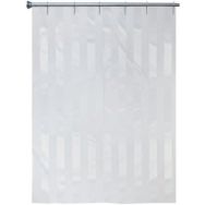 Ridau de douche blanc - ton sur ton - polyester - Arvix