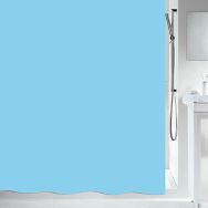 Rideau de douche polyester 180x200cm bleu