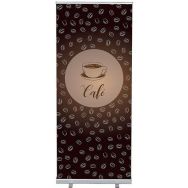 Roll-Banner Budget 85-200 Ensemble Complet Café