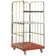 Roll-conteneur FS720 - Base plastique - Force 500 kg - Ht 1630 mm