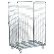 Roll-conteneur maxi 3 cotés - capacité 600 kg