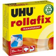 Rollafix Rouleau adhésif transparent 19 mm x 33 m UHU