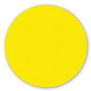 Rond adhésif de marquage au sol-Jaune-7,5cm-25 pièces