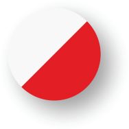 Rond adhésif de marquage au sol LeanStripe - Rouge/Blanc - Ergomat