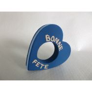 Rond de serviette forme cœur en carton 110 mm (Lot de 6)