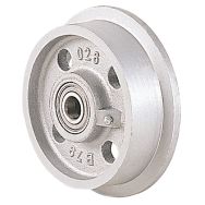 Roue en fonte pour wagonnet - Charge 400 a 3 500 kg - Roulement lisse