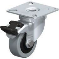 Roul Piv+Frein D=50Mm F=40Kg Bdg Caoutchouc Corps Polyamide