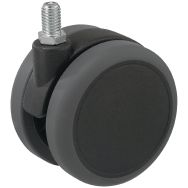 Roul jumellee diam 50 m8x15 f40kg bandage p olypro+ caoutch