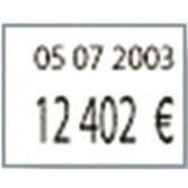 Rouleau 1750 étiquettes pour étiqueteuse 2 lignes - Lot de 8