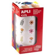 Rouleau 900 gommettes 20mm fleurs