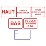 Rouleau d'étiquettes d'expédition - Message pré-imprimé