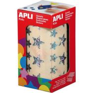 Rouleau de 2360 étoiles holographiques assorties